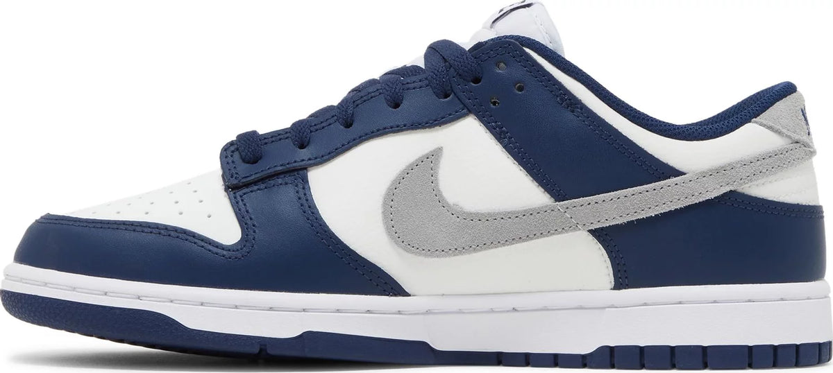 Dunk Low Midnight Navy Smoke Grey Men&#39;s Sneakers - Side