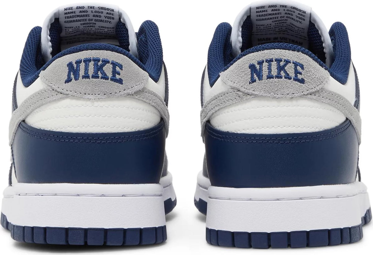 Dunk Low Midnight Navy Smoke Grey Men&#39;s Sneakers - Back