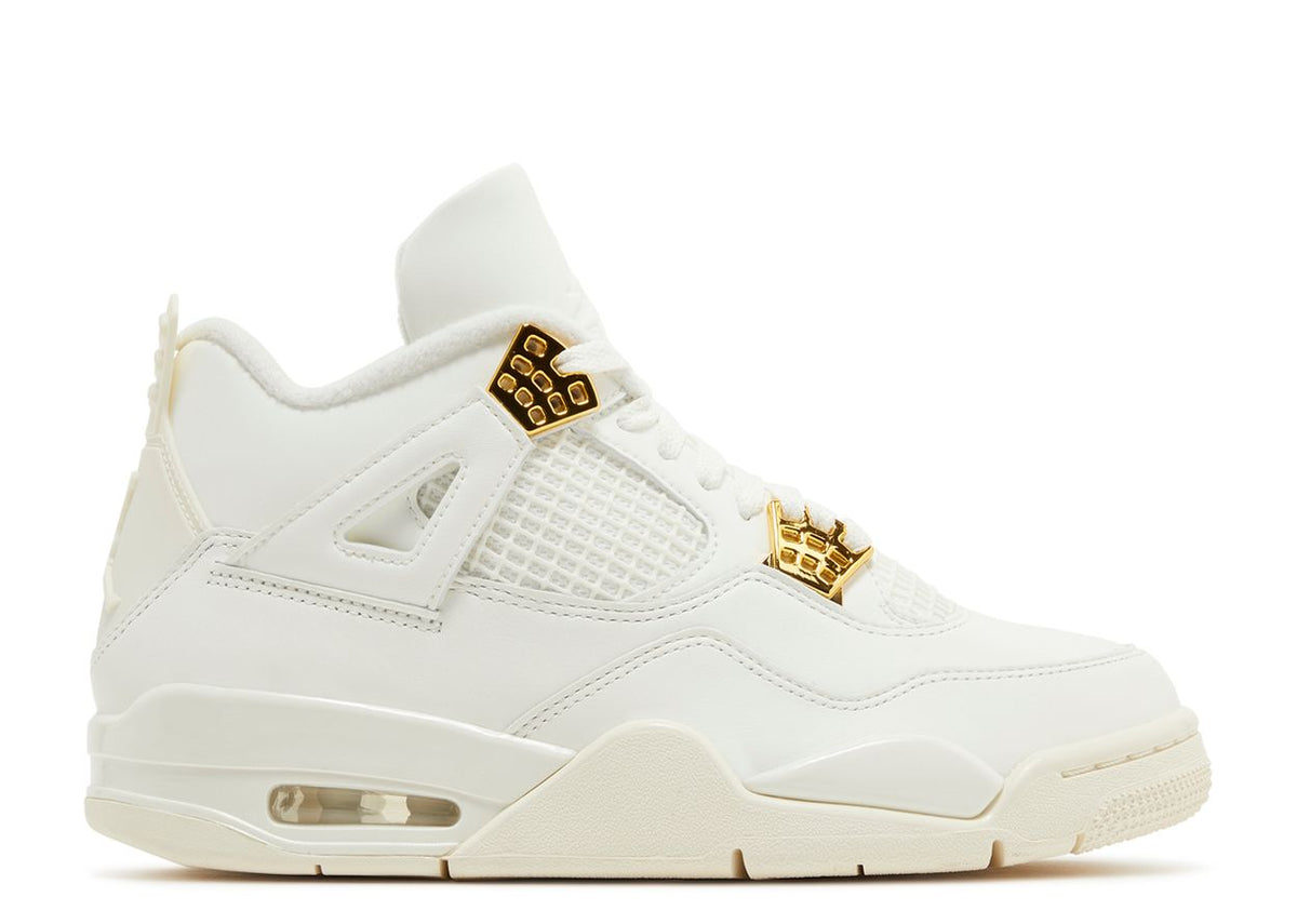 Air Jordan 4 Retro &#39;Metallic Gold&#39; Women&#39;s Sneakers