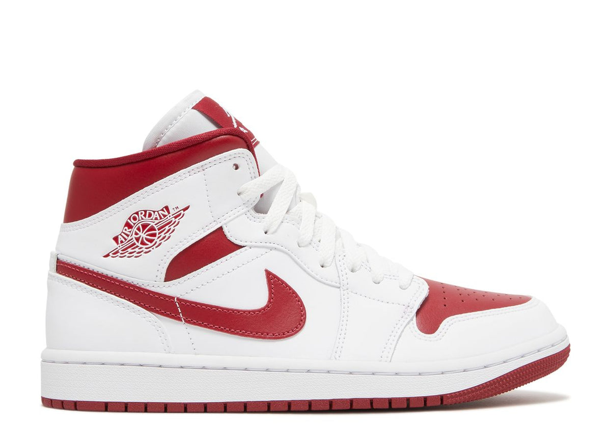 Wmns Air Jordan 1 Mid &#39;White Pomegranate&#39;