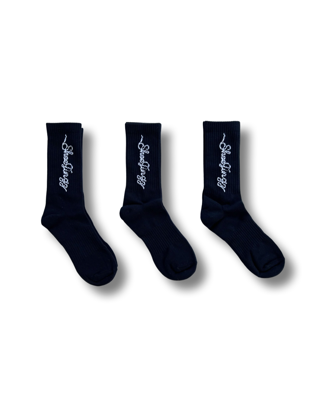3 Pack Shoe Tingz Black Socks